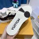 Louis Vuitton LV Trainer official website limited edition retro basketball series sports shoes，With counter packaging box