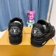 Louis Vuitton LV Trainer official website limited edition retro basketball series sports shoes，With counter packaging box