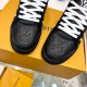 Louis Vuitton LV Trainer official website limited edition retro basketball series sports shoes，With counter packaging box