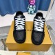 Louis Vuitton LV Trainer official website limited edition retro basketball series sports shoes，With counter packaging box