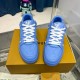 Louis Vuitton LV Trainer official website limited edition retro basketball series sports shoes，With counter packaging box