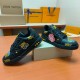 Louis Vuitton LV's new cartoon tiger pattern, retro basketball series sports shoes, with counter packaging box