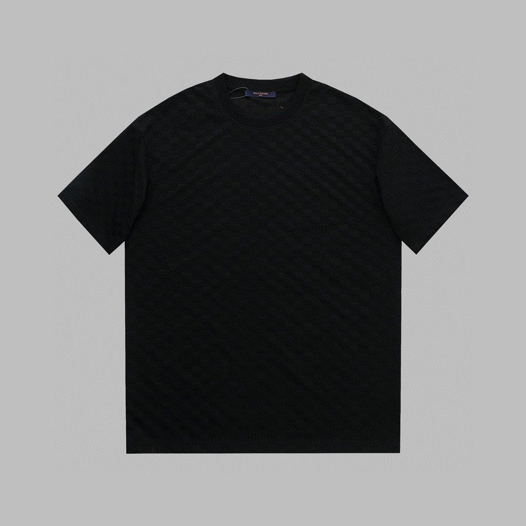 Louis Vuitton LV solid color T-shirt, available in black and white