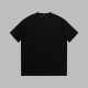 Louis Vuitton LV solid color T-shirt, available in black and white