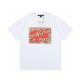 Louis Vuitton LV short sleeved T-shirt with necklace, black and white