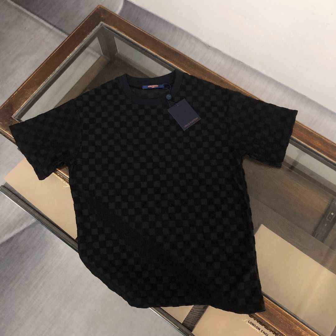 Louis Vuitton LV Men's Checkered Short Sleeve T-shirt, 3 Colors