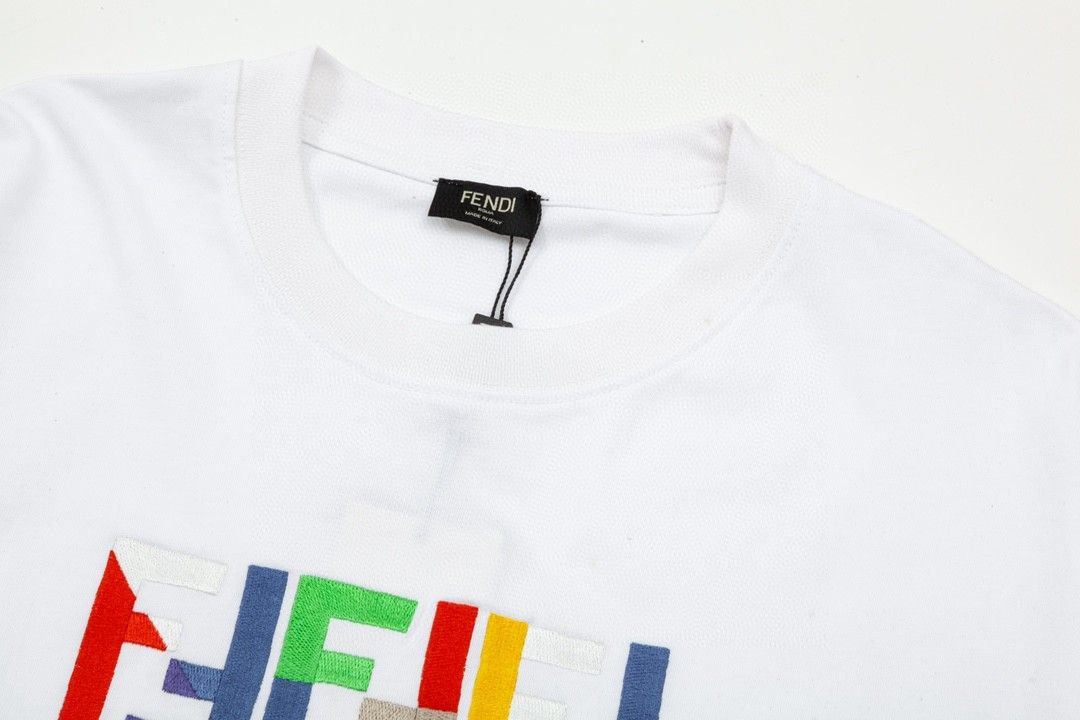 FENDI new original high-quality round neck men's short sleeved T-shirt