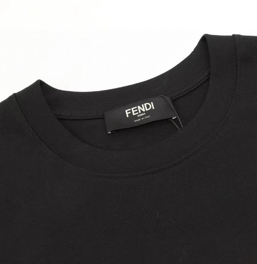 FENDI new original high-quality round neck men's short sleeved T-shirt