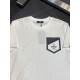 FENDI new original high-quality round neck embroidered men's short sleeved T-shirt