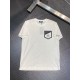 FENDI new original high-quality round neck embroidered men's short sleeved T-shirt