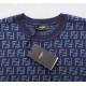 Fendi men's knitted short sleeved T-shirt, meticulously crafted with unique craftsmanship. Using the latest customized imported mulberry silk fabric, comfortable and breathable R180