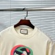 GUCCI master personally designs trendy brand new printed round neck short sleeved T-shirt, couple style