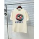 GUCCI master personally designs trendy brand new printed round neck short sleeved T-shirt, couple style