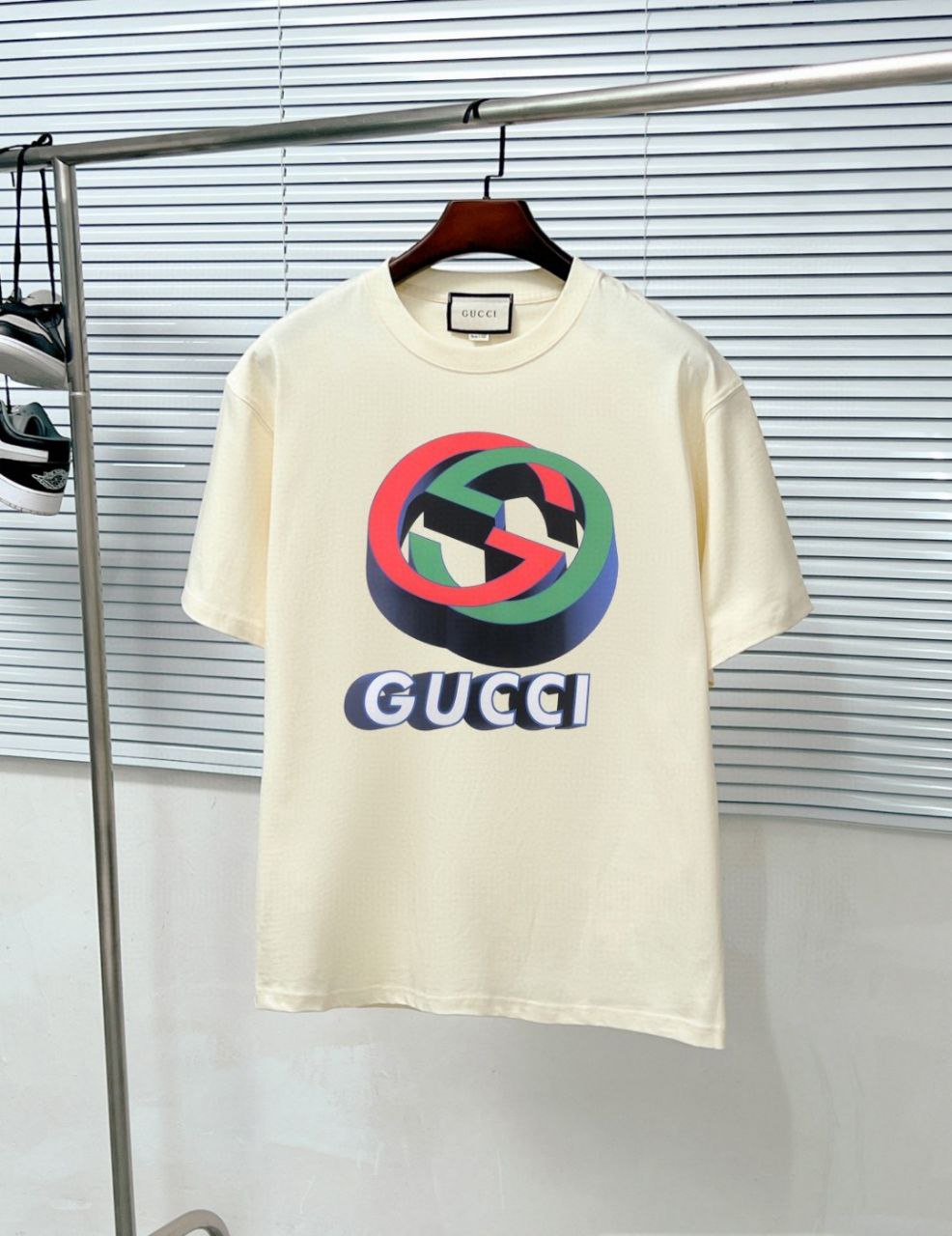 GUCCI master personally designs trendy brand new printed round neck short sleeved T-shirt, couple style