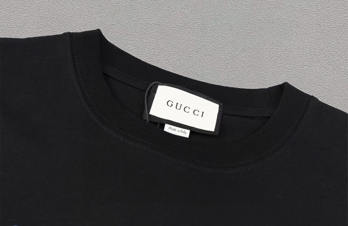 Gucci Mario printed letter versatile short sleeved T-shirt for both men and women, couple style