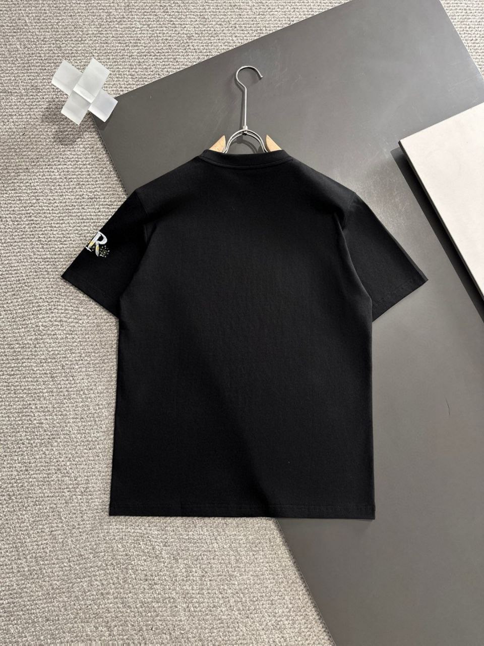 Prada Summer's new counter original series high-end elegant men's top casual business short sleeved round neck T-shirt