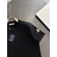 Prada Summer's new counter original series high-end elegant men's top casual business short sleeved round neck T-shirt