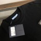 Prada's new counter original series men's top casual business short sleeved round neck T-shirt with real pockets