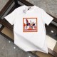 Hermes Summer Original Series Square Pattern T-shirt, Classic Comfortable Short Sleeve T-shirt