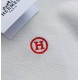 Hermes summer new embroidered polo shirt, classic and comfortable short sleeved