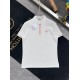 Hermes summer new embroidered polo shirt, classic and comfortable short sleeved