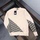 FENDI new style, black and white men's long sleeved sweatshirt