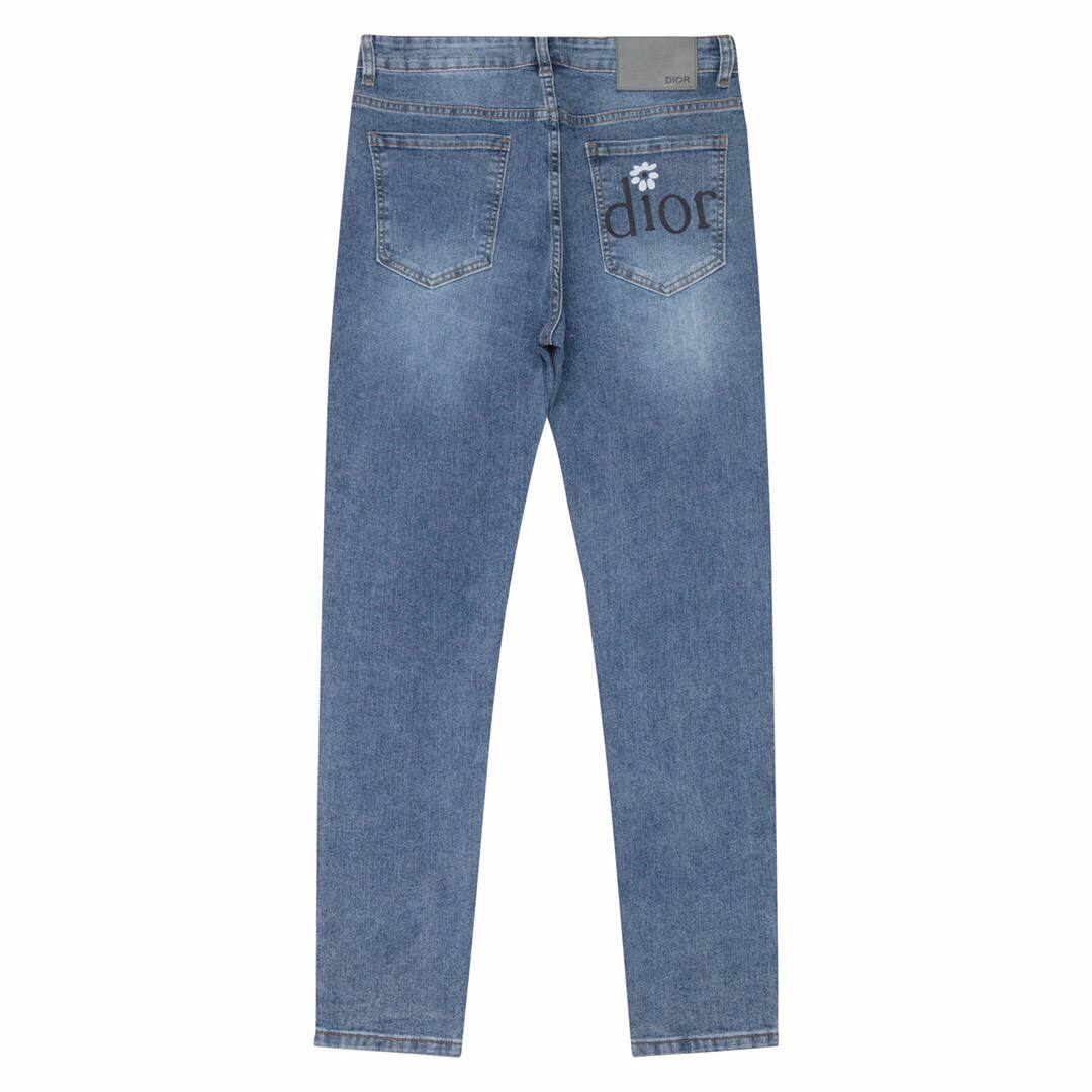 Dior Original Men's Casual Jeans, Blue Pants