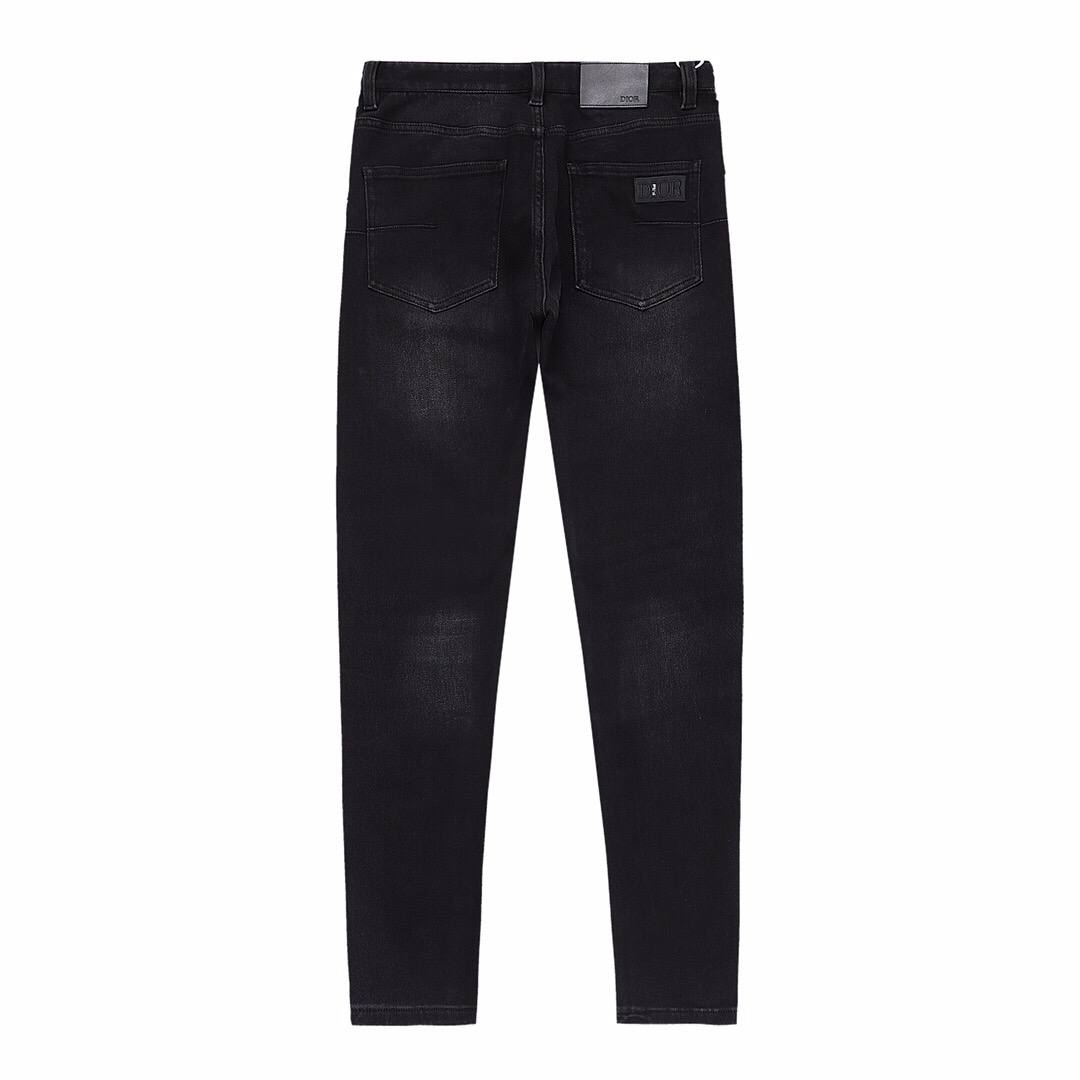 Dior original black men's jeans casual pants, classic style