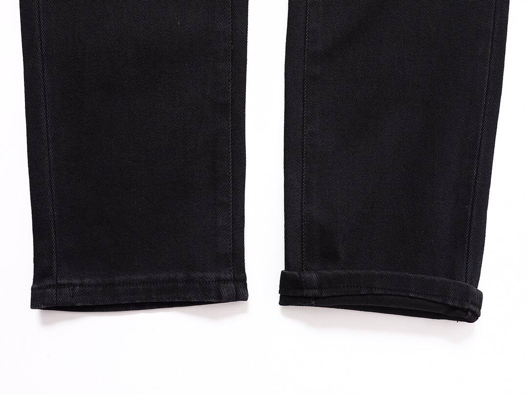 Dior original black men's jeans casual pants, classic style