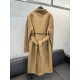 MaxMara high-end women's cashmere coat, long coat R220