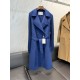 MaxMara high-end women's cashmere coat, long coat R220