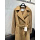 MaxMara high-end women's cashmere coat, long coat R220