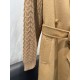 MaxMara high-end women's cashmere coat, long coat R220