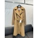 MaxMara high-end women's cashmere coat, long coat R220