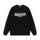 Balenciaga, hand-painted graffiti logo with artistic letters, round neck hoodie for both men and women, couple style