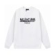 Balenciaga, hand-painted graffiti logo with artistic letters, round neck hoodie for both men and women, couple style