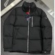 Prada black technology pressed down jacket, high-end customization! Light cooked business favorite series, goose down jacket, comfortable and stylish fabric, three-dimensional cutting design, warm and windproof