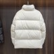 Prada new stand up collar design down jacket is made of glossy nylon fabric, filled with comfortable goose down and feathers. Presenting a loose fit, European and American fashion brand down jacket, made of top-grade original imported fabric