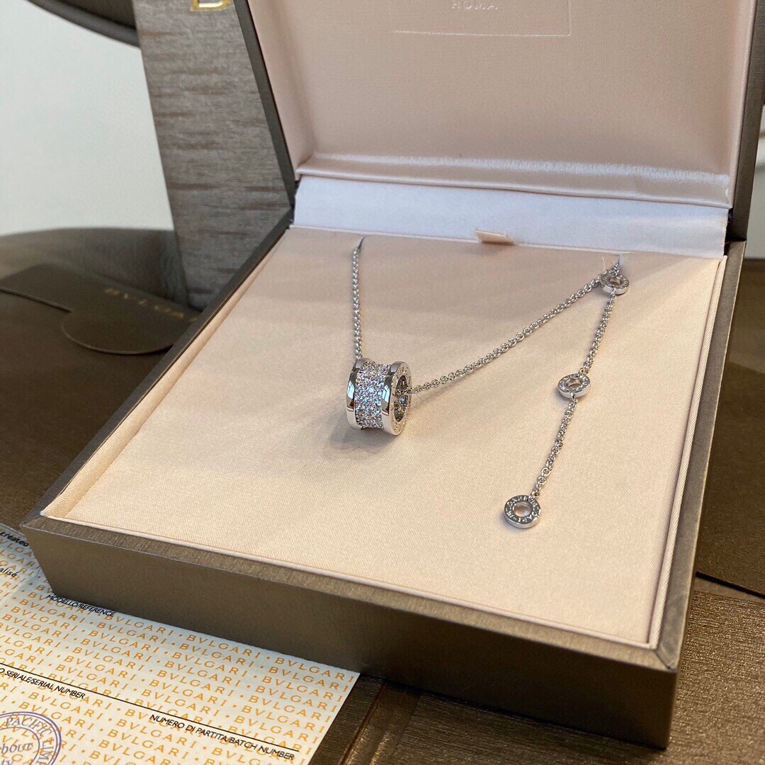 Bulgari Full Diamond Small Waist Necklace, Comes with Complete Packaging, Classic Full Diamond, Exquisite Customization, Super Durable R200