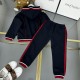 Celine, high-end children's clothing, boys' and girls' sets, made of pure cotton fabric, embroidered logo, comfortable and good-looking upper body