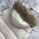 Moncler autumn and winter new collection, big fur collar hooded down jacket, detachable fur collar, bread down jacket, double-sided slanted pocket design, customized big fox fur collar