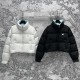 Prada's new autumn and winter stand up collar short down jacket features a small stand up collar and a bread shaped silhouette, full of down and warmth, lightweight and compact, simple and versatile