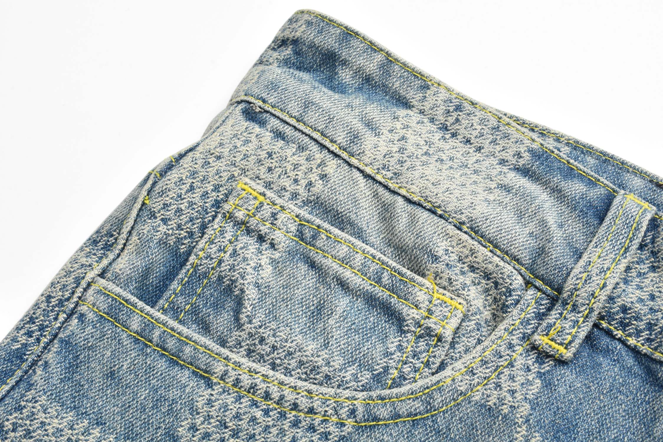 Louis Vuitton jeans, denim jacket, set, optional, checkerboard micro flared pants woven with coarse twill fabric, retro effect, flared pants design R350