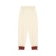 Gucci GG Embroidered Striped Color blocked Pants, with contrasting stripes on both sides of the pant legs and washed looped cotton fabric, versatile and fashionable, suitable for both men and women