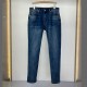 Gucci GG embroidery pattern, men's denim pants, multifunctional and fashionable