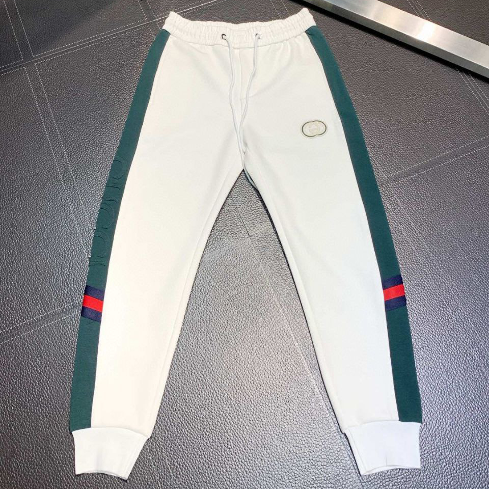 Gucci, new casual pants, sweatpants, high-end version! Customized fabric at the counter, breathable and comfortable, with impeccable details