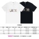 Dior Classic Embroidered Short Sleeve T-shirt, unisex, couple style, complete packaging box, receipts，Special Offer