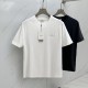 Dior's new CD embroidered short sleeved T-shirt, on sale, with full packaging box