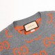 Dior classic GG pattern knitted pullover sweater, designed with full logo printing, exquisite and high-end, soft and comfortable to the touch P280