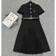 Dior's new embroidered CD dress with pleated hem and CD belt, Complete packaging box